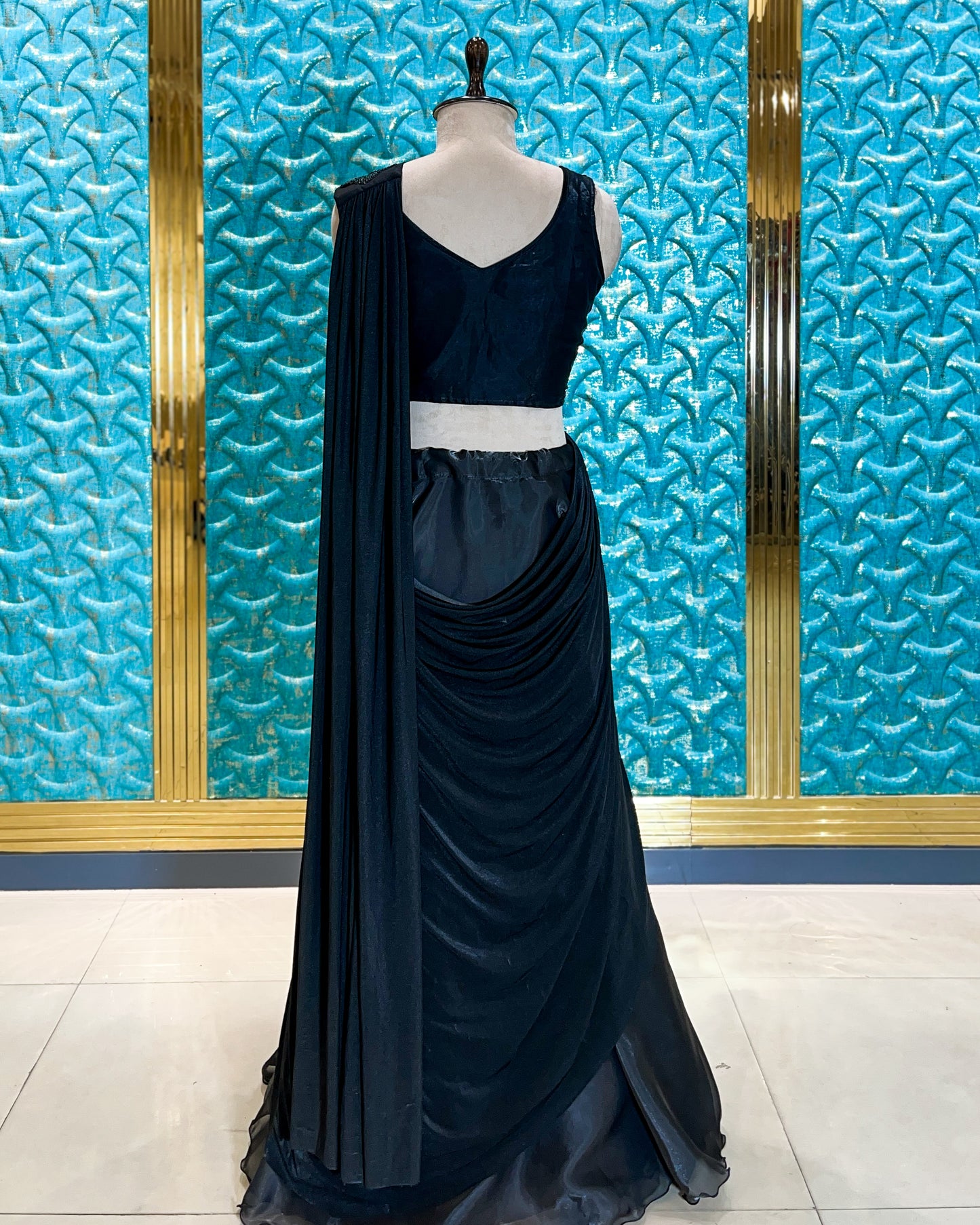 Crop Top Lehenga Black 3040 A2021