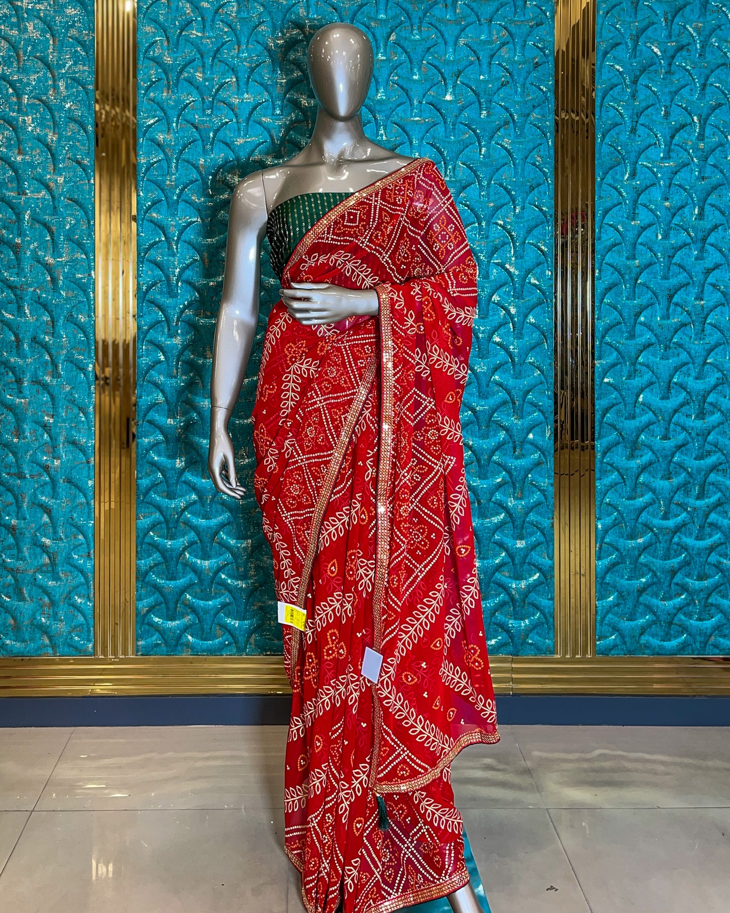 Saree Red Happy A1047