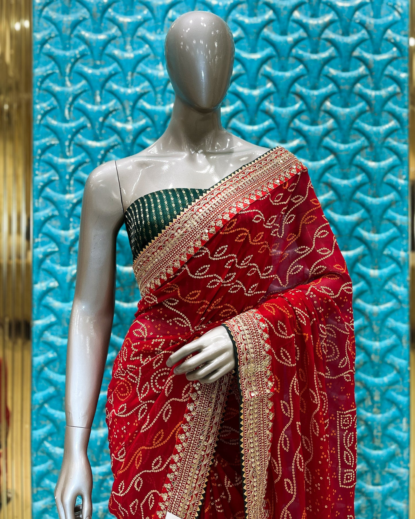 Saree Red BABLI A1047