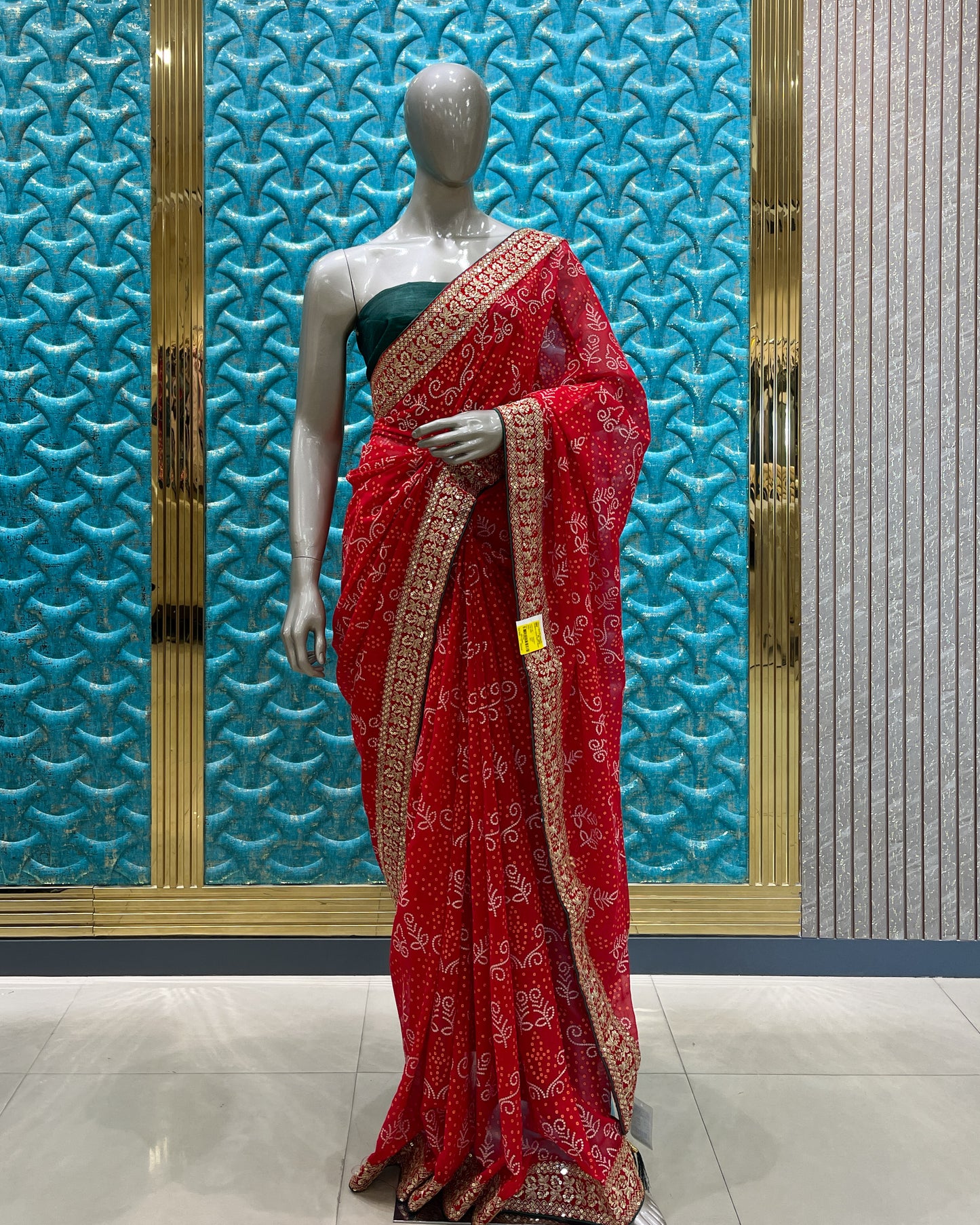 Saree Red ODHANI-1 A1047