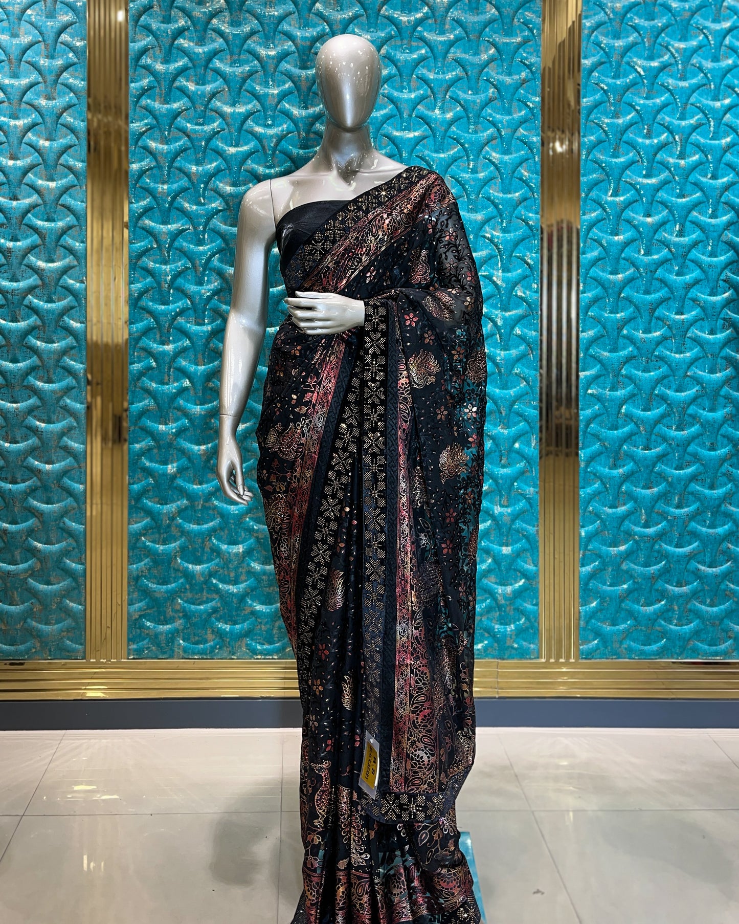 Saree Black - (B334RY) A1048